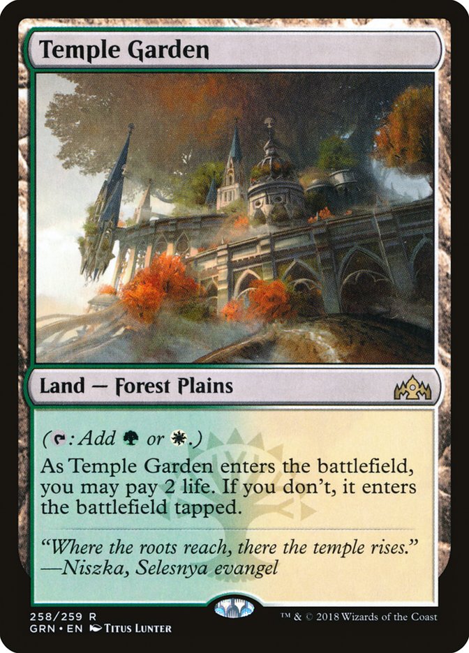 Temple Garden [Guilds of Ravnica] MTG Single Magic: The Gathering    | Red Claw Gaming