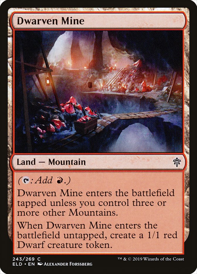 Dwarven Mine [Throne of Eldraine] MTG Single Magic: The Gathering    | Red Claw Gaming