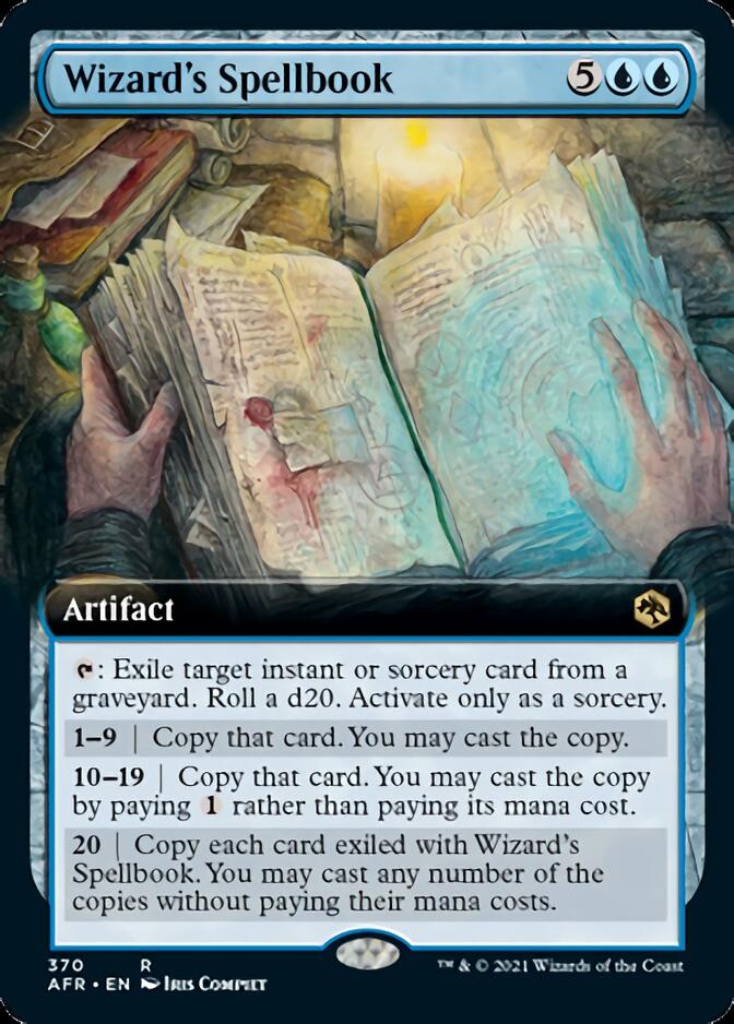 Wizard's Spellbook (Extended Art) [Dungeons & Dragons: Adventures in the Forgotten Realms] MTG Single Magic: The Gathering    | Red Claw Gaming