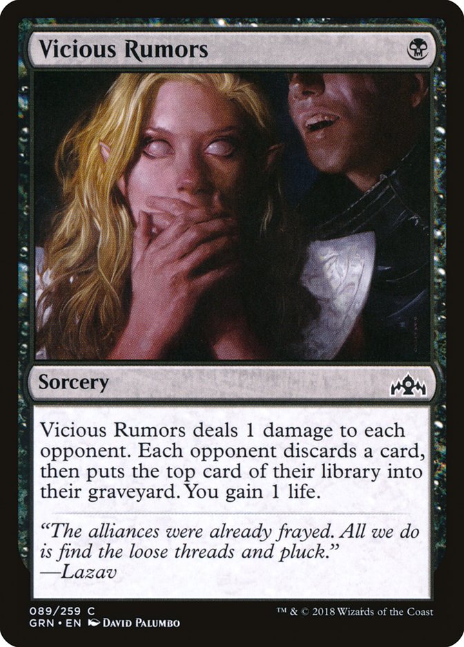 Vicious Rumors [Guilds of Ravnica] MTG Single Magic: The Gathering    | Red Claw Gaming