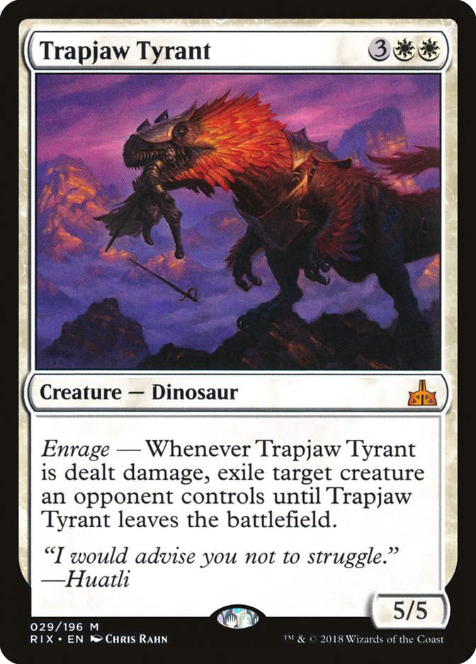Trapjaw Tyrant [Rivals of Ixalan] MTG Single Magic: The Gathering    | Red Claw Gaming