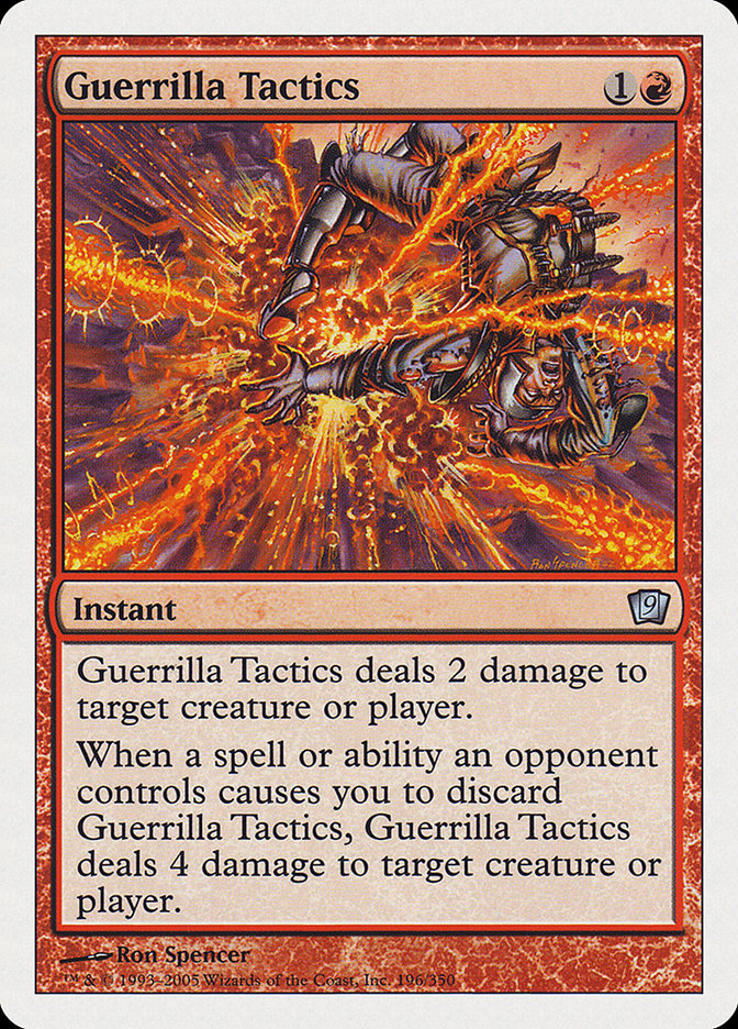 Guerrilla Tactics [Ninth Edition] MTG Single Magic: The Gathering    | Red Claw Gaming