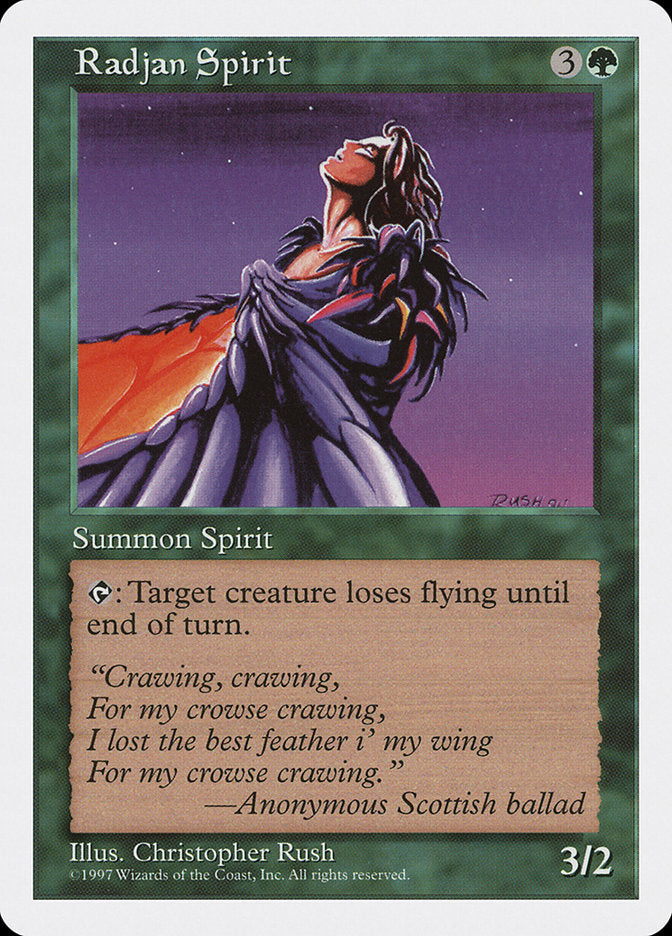 Radjan Spirit [Fifth Edition] MTG Single Magic: The Gathering    | Red Claw Gaming