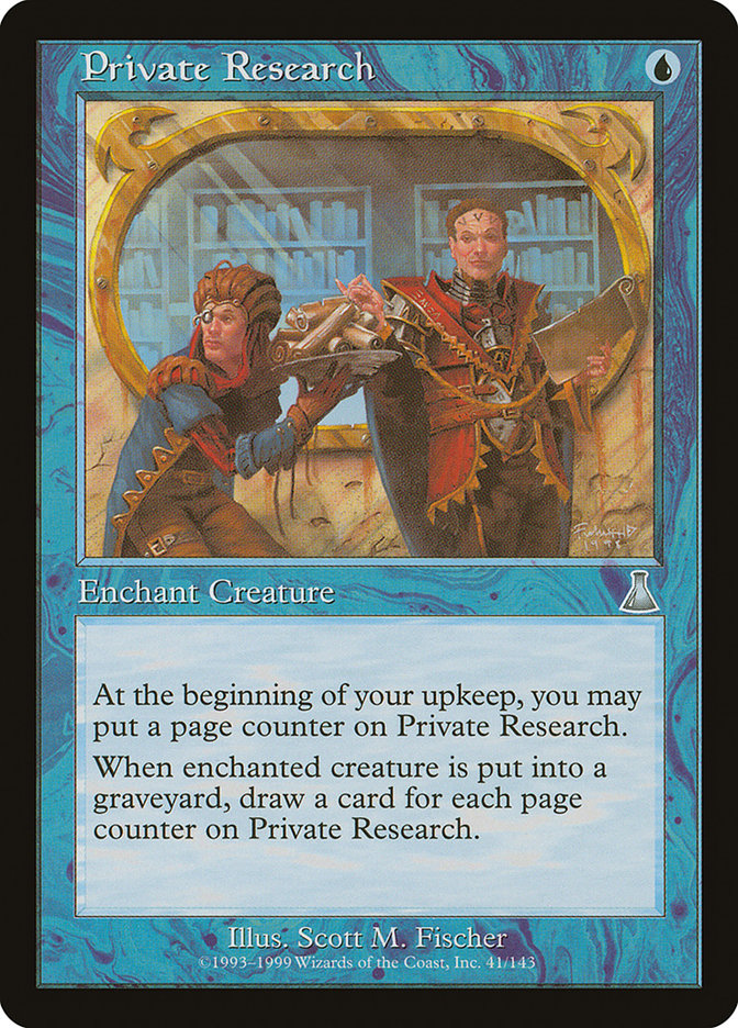 Private Research [Urza's Destiny] MTG Single Magic: The Gathering    | Red Claw Gaming