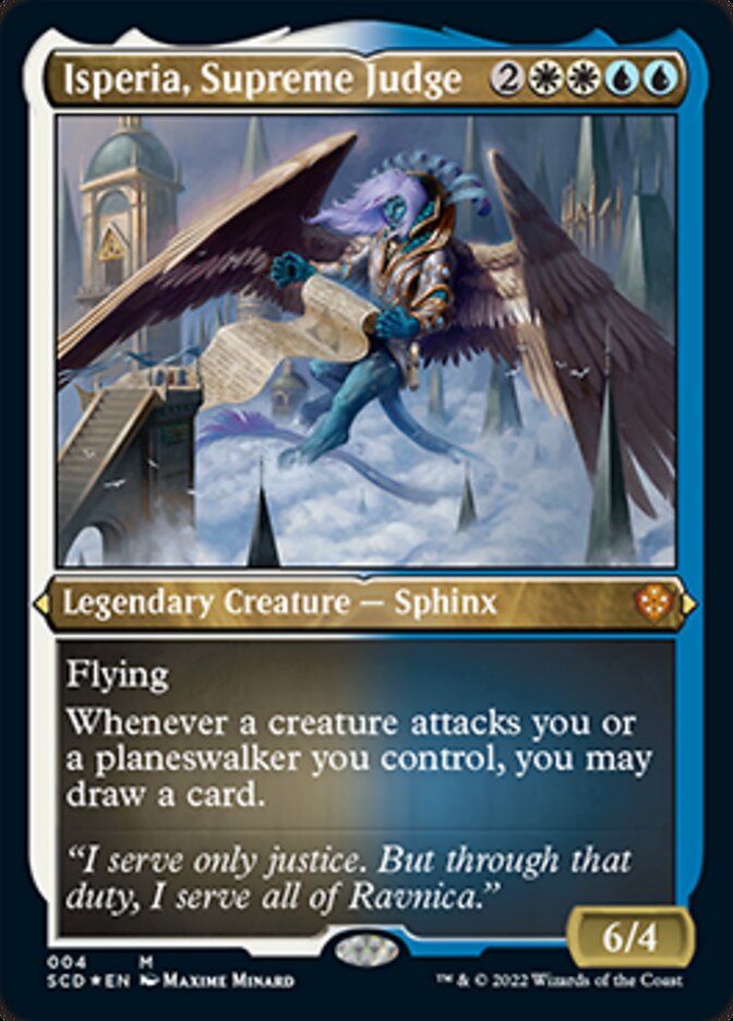 Isperia, Supreme Judge (Foil Etched) [Starter Commander Decks] MTG Single Magic: The Gathering    | Red Claw Gaming