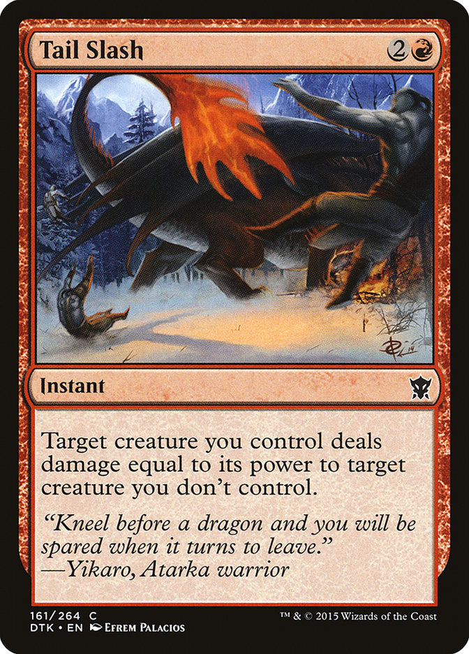 Tail Slash [Dragons of Tarkir] MTG Single Magic: The Gathering    | Red Claw Gaming