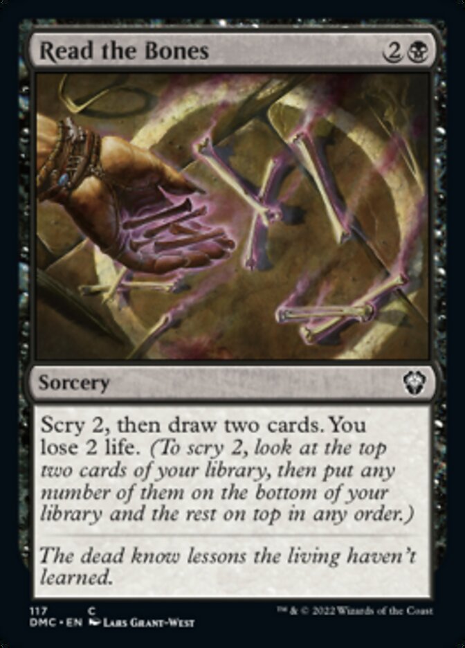 Read the Bones [Dominaria United Commander] MTG Single Magic: The Gathering    | Red Claw Gaming