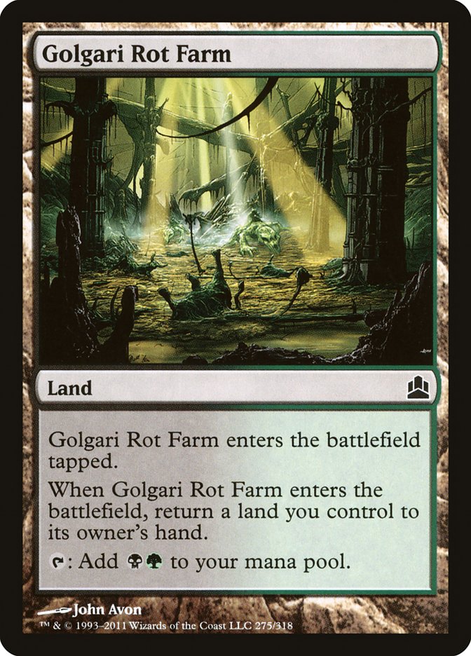Golgari Rot Farm [Commander 2011] MTG Single Magic: The Gathering    | Red Claw Gaming