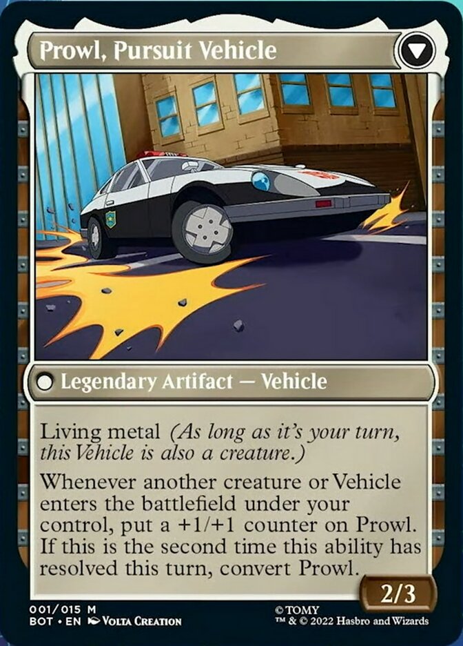 Prowl, Stoic Strategist // Prowl, Pursuit Vehicle [Transformers] MTG Single Magic: The Gathering    | Red Claw Gaming