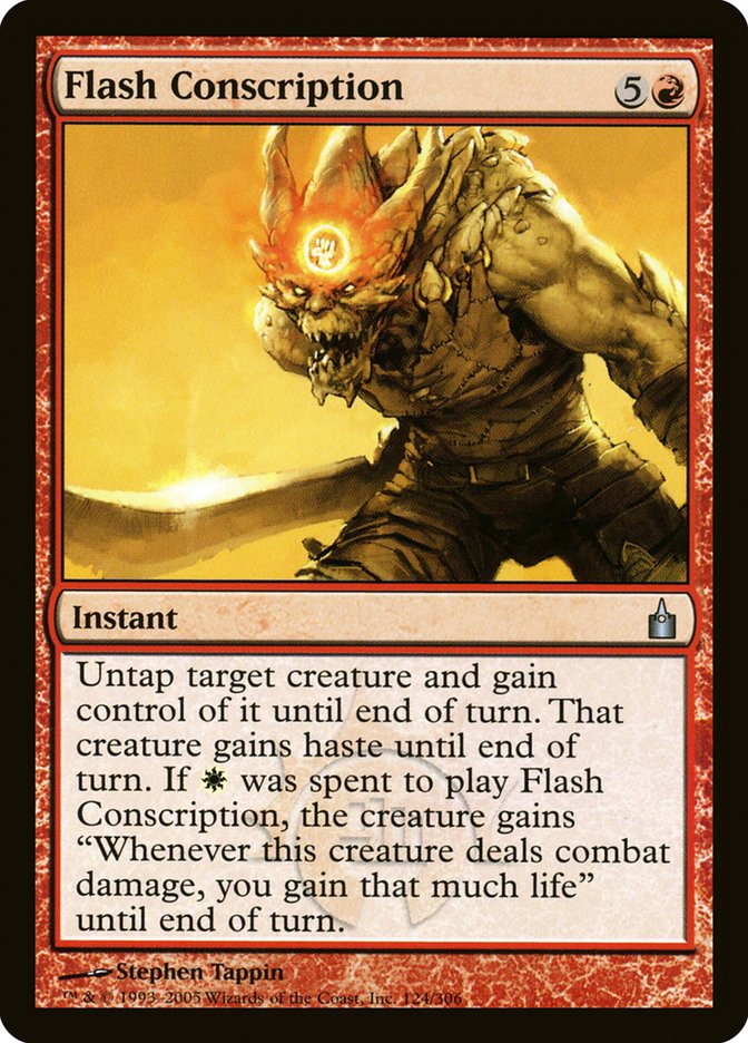 Flash Conscription [Ravnica: City of Guilds] MTG Single Magic: The Gathering    | Red Claw Gaming