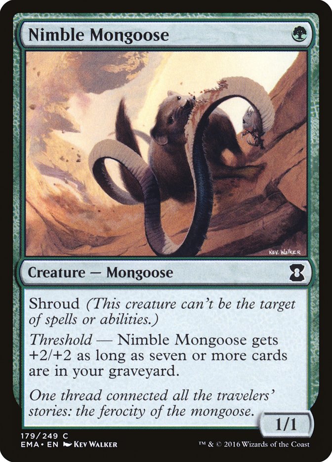 Nimble Mongoose [Eternal Masters] MTG Single Magic: The Gathering    | Red Claw Gaming