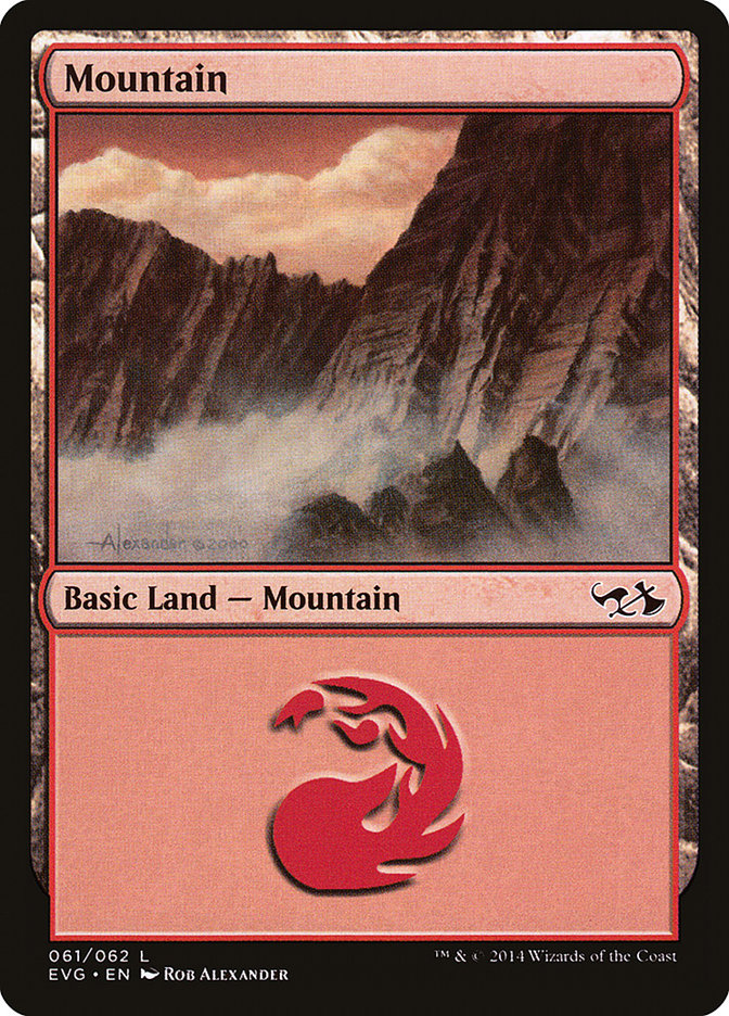 Mountain (61) (Elves vs. Goblins) [Duel Decks Anthology] MTG Single Magic: The Gathering    | Red Claw Gaming