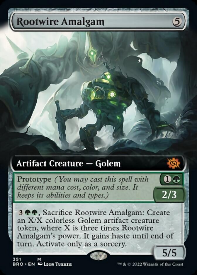 Rootwire Amalgam (Extended Art) [The Brothers' War] MTG Single Magic: The Gathering    | Red Claw Gaming