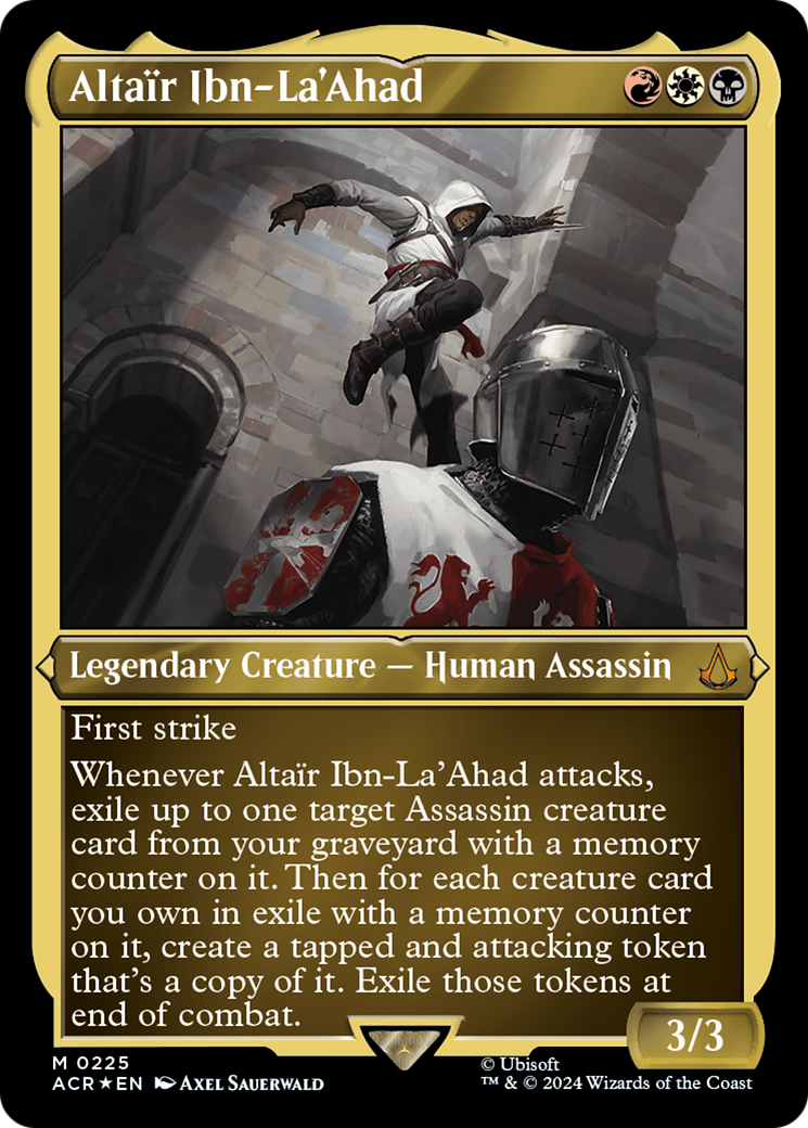 Altair Ibn-La'Ahad (Foil Etched) [Assassin's Creed] MTG Single Magic: The Gathering    | Red Claw Gaming