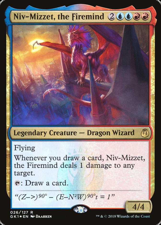 Niv-Mizzet, the Firemind [Guilds of Ravnica Guild Kit] MTG Single Magic: The Gathering    | Red Claw Gaming
