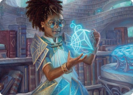 Zimone, Quandrix Prodigy Art Card [Strixhaven: School of Mages Art Series] MTG Single Magic: The Gathering    | Red Claw Gaming
