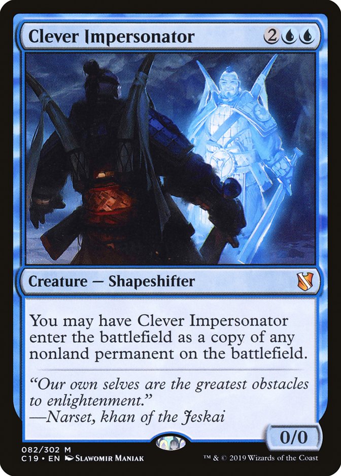 Clever Impersonator [Commander 2019] MTG Single Magic: The Gathering    | Red Claw Gaming