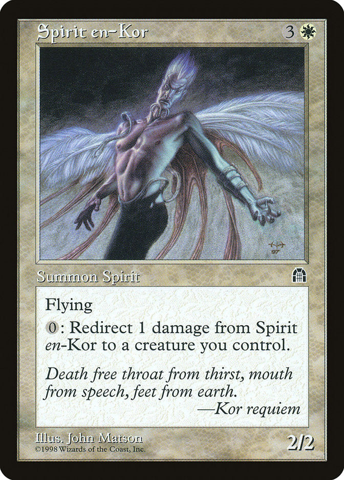 Spirit en-Kor [Stronghold] MTG Single Magic: The Gathering    | Red Claw Gaming