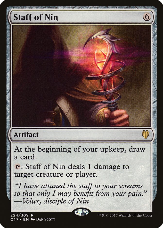 Staff of Nin [Commander 2017] MTG Single Magic: The Gathering    | Red Claw Gaming