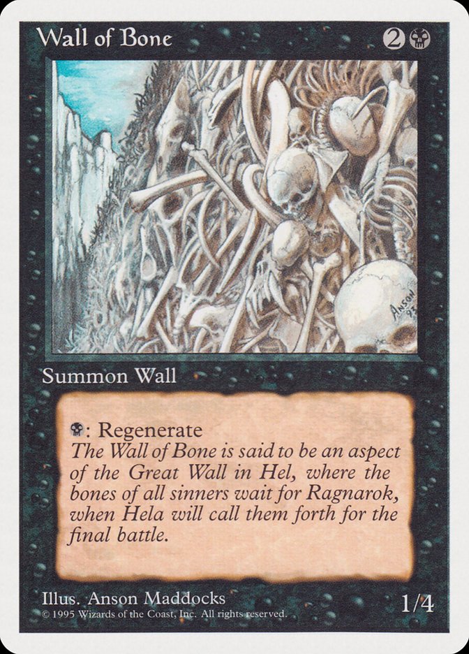 Wall of Bone [Rivals Quick Start Set] MTG Single Magic: The Gathering    | Red Claw Gaming