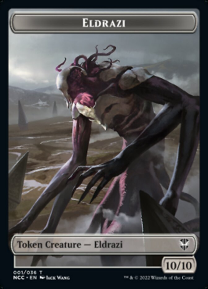 Eldrazi // Human Soldier Double-Sided Token [Streets of New Capenna Commander Tokens] MTG Single Magic: The Gathering    | Red Claw Gaming