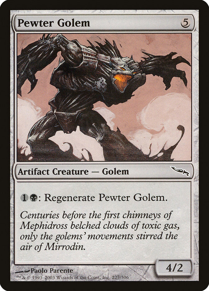Pewter Golem [Mirrodin] MTG Single Magic: The Gathering    | Red Claw Gaming