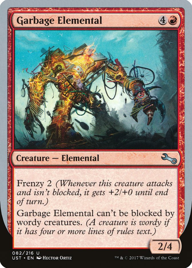 Garbage Elemental (2/4 Creature) [Unstable] MTG Single Magic: The Gathering    | Red Claw Gaming