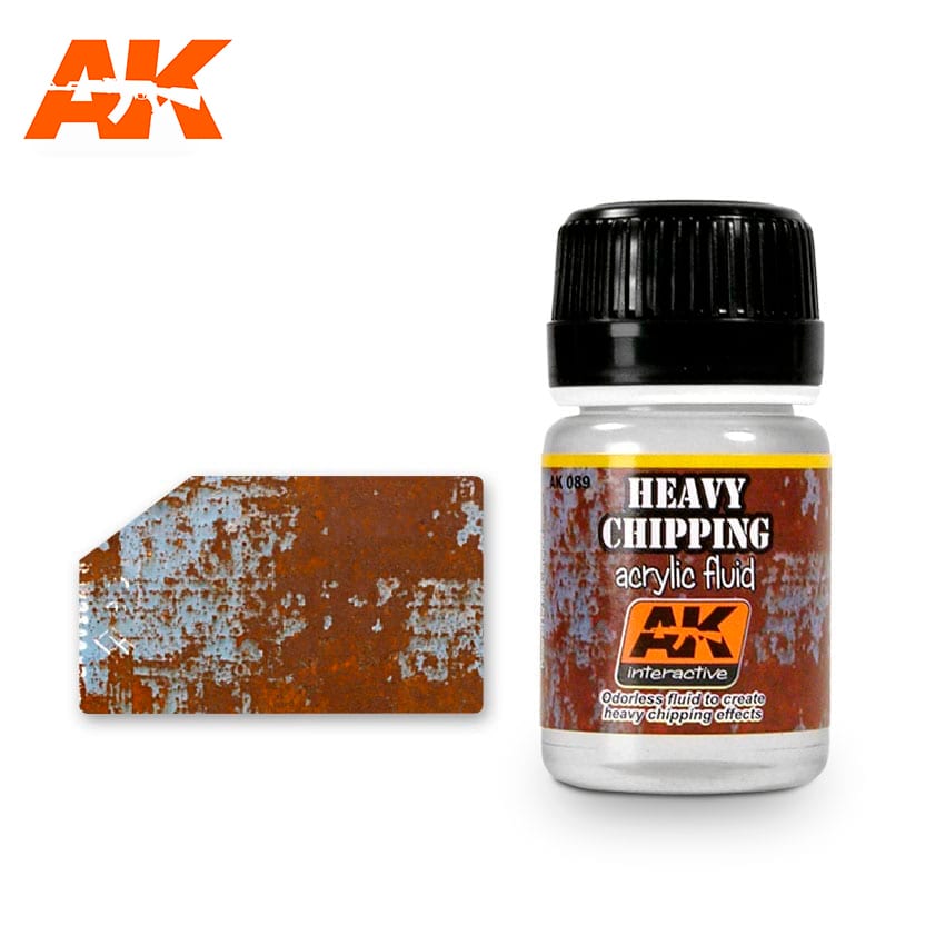 HEAVY CHIPPING EFFECTS ACRYLIC FLUID Enamel Paint AK INTERACTIVE    | Red Claw Gaming