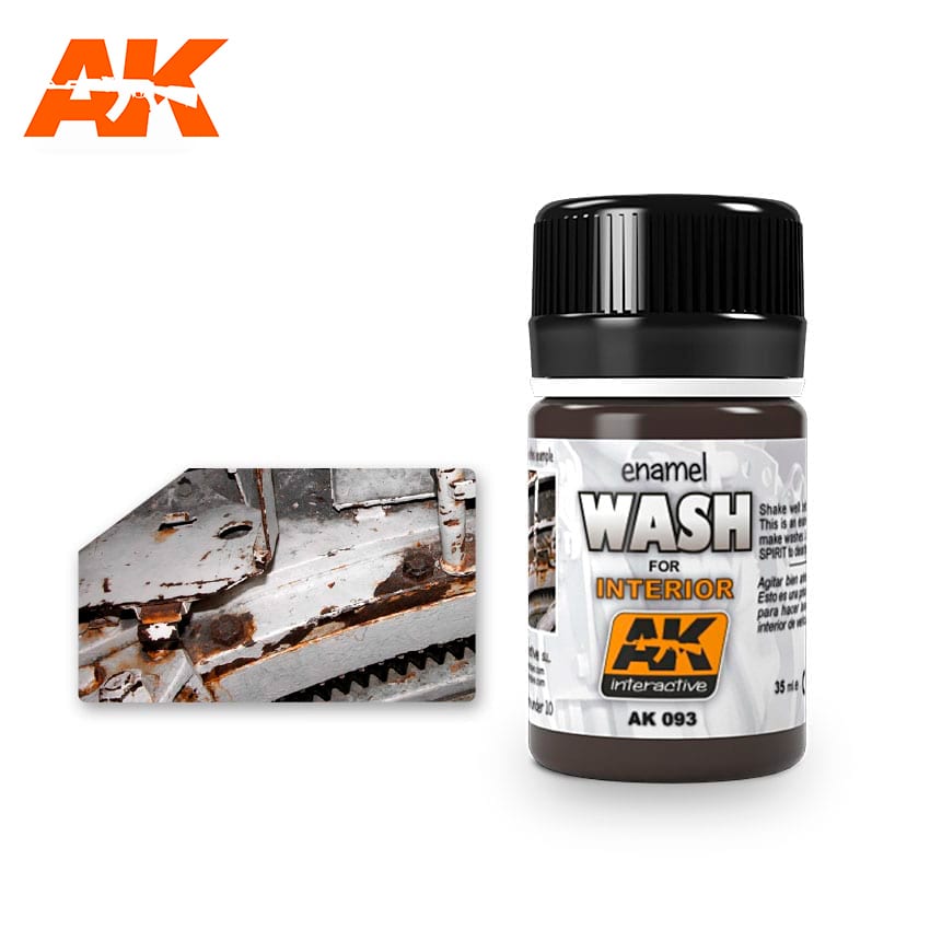 WASH FOR INTERIORS Enamel Paint AK INTERACTIVE    | Red Claw Gaming