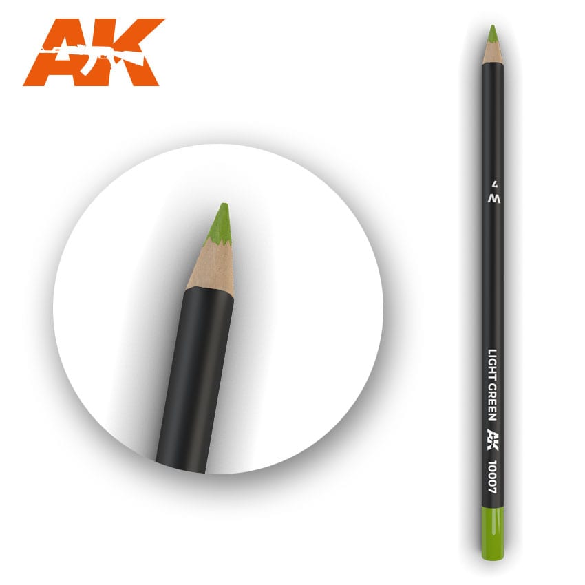 Watercolor Pencil Light Green AK10007 Watercolor Pencil AK INTERACTIVE    | Red Claw Gaming