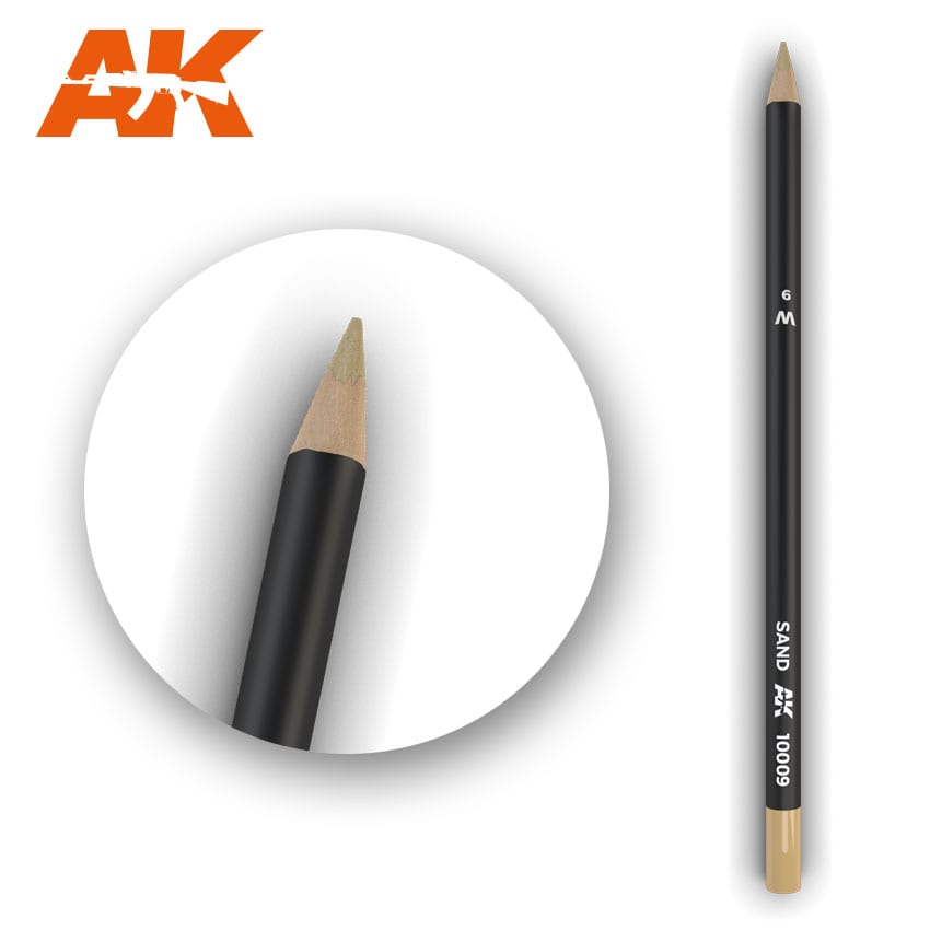 Watercolor Pencil Sand AK10009 Watercolor Pencil AK INTERACTIVE    | Red Claw Gaming