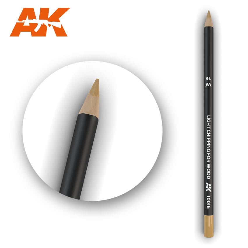 Watercolor Pencil Light Chipping for wood AK10016 Watercolor Pencil AK INTERACTIVE    | Red Claw Gaming