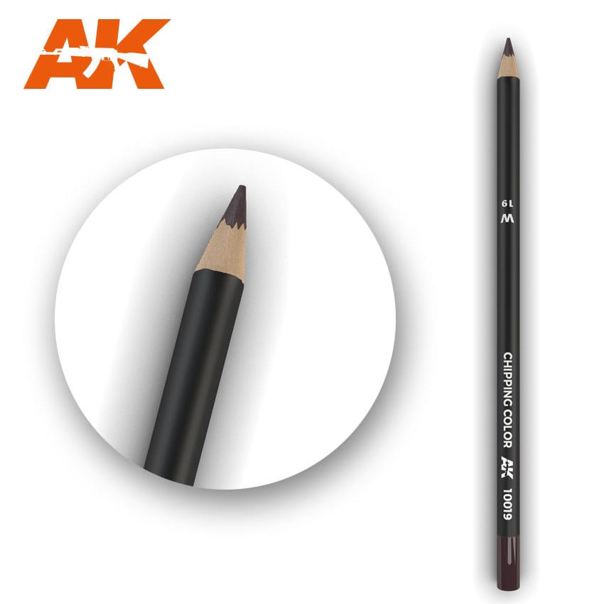 Watercolor Pencil Chipping Color AK10019 Watercolor Pencil AK INTERACTIVE    | Red Claw Gaming