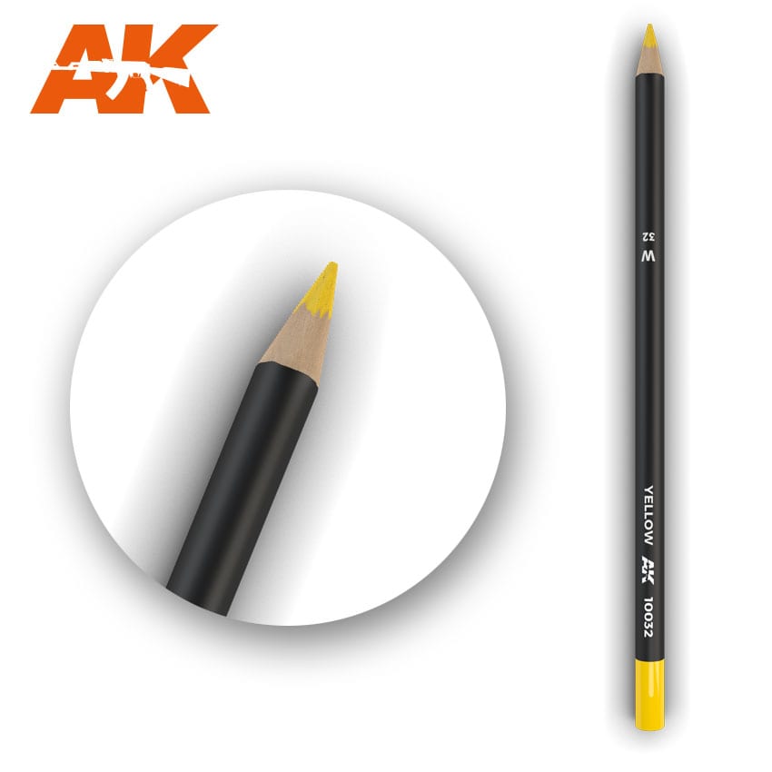 Watercolor Pencil Yellow AK10032 Watercolor Pencil AK INTERACTIVE    | Red Claw Gaming