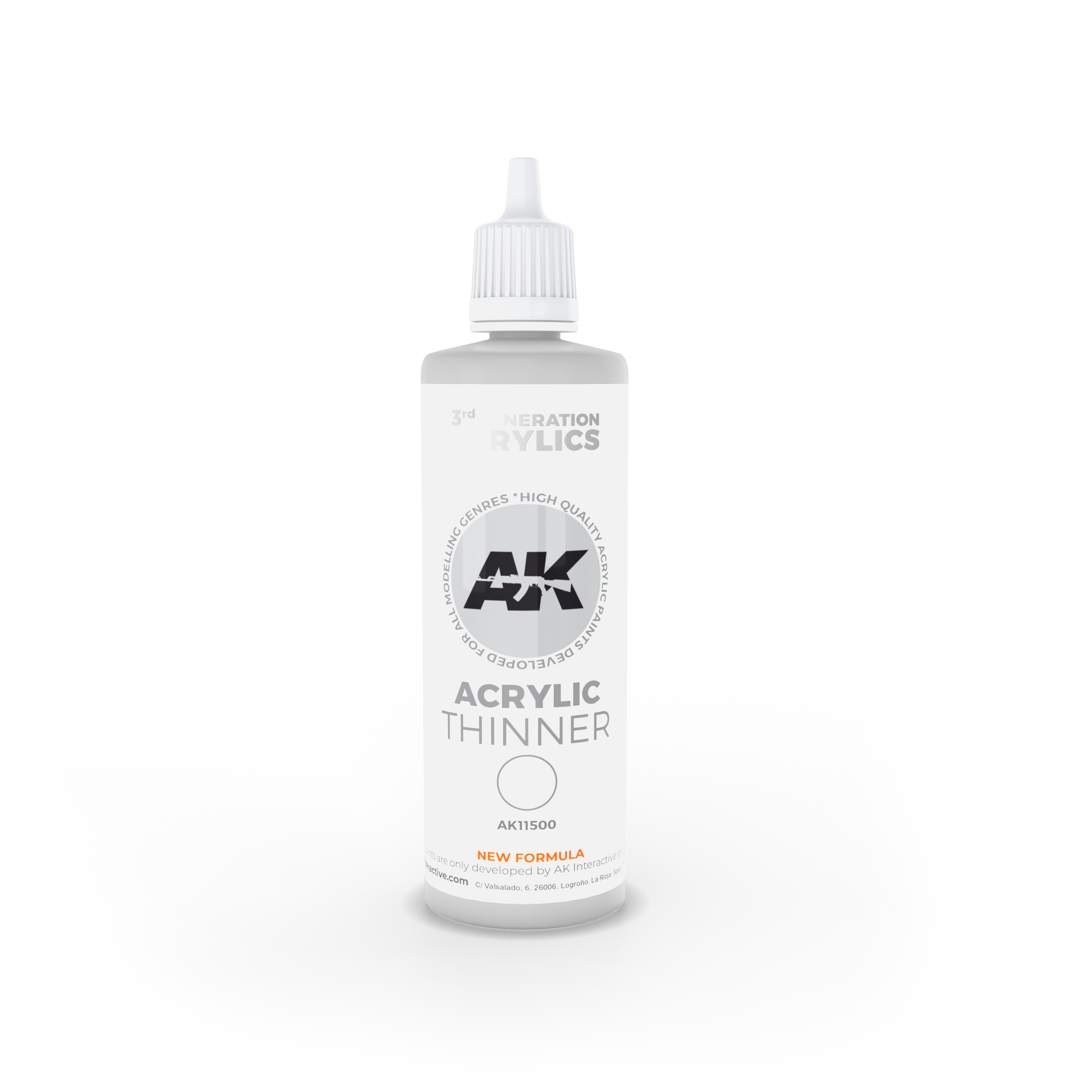AK Interactive 3rd Generation Thinner 100ml 3rd Generation Acrylic AK INTERACTIVE    | Red Claw Gaming
