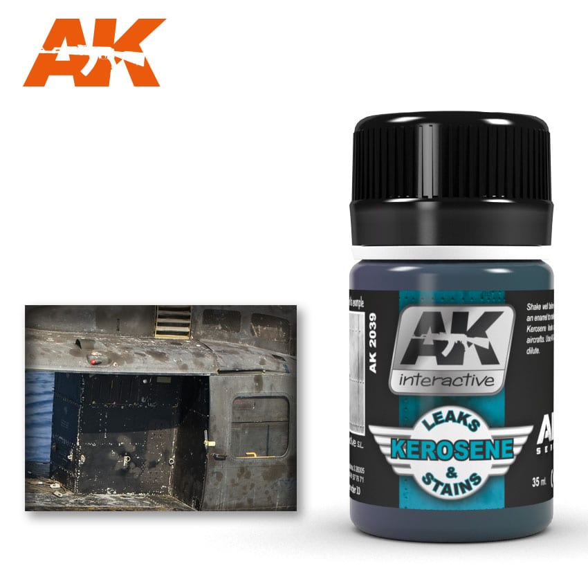 KEROSENE LEAKS & STAINS Enamel Paint AK INTERACTIVE    | Red Claw Gaming