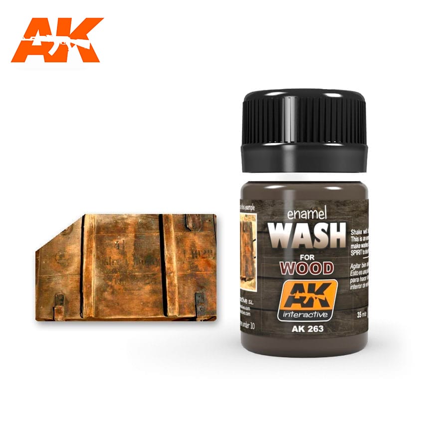 WASH FOR WOOD Enamel Paint AK INTERACTIVE    | Red Claw Gaming