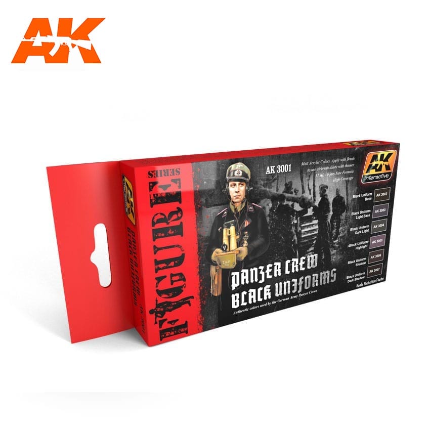 PANZER CREW BLACK UNIFORMS COLORS SET Figure Series Acrylic AK INTERACTIVE    | Red Claw Gaming
