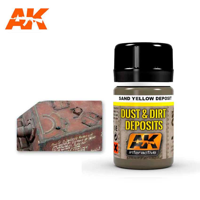 SAND YELLOW DEPOSIT Enamel Paint AK INTERACTIVE    | Red Claw Gaming
