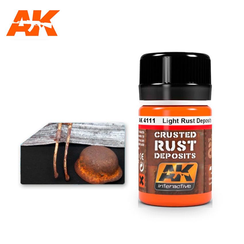 LIGHT RUST DEPOSIT Enamel Paint AK INTERACTIVE    | Red Claw Gaming