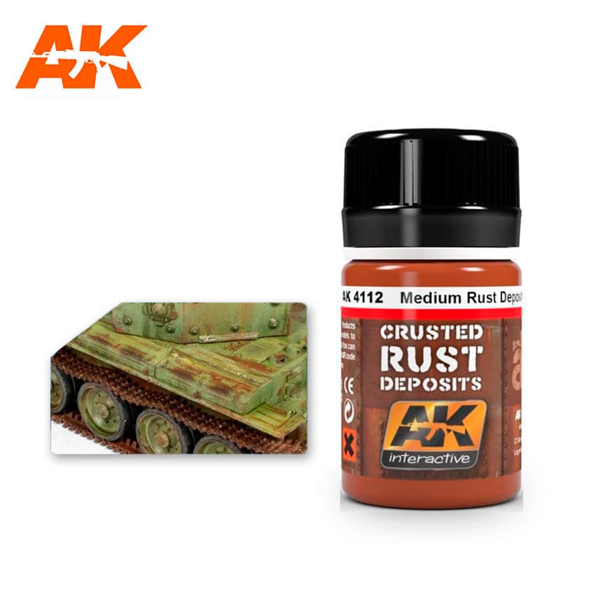 MEDIUM RUST DEPOSIT Enamel Paint AK INTERACTIVE    | Red Claw Gaming
