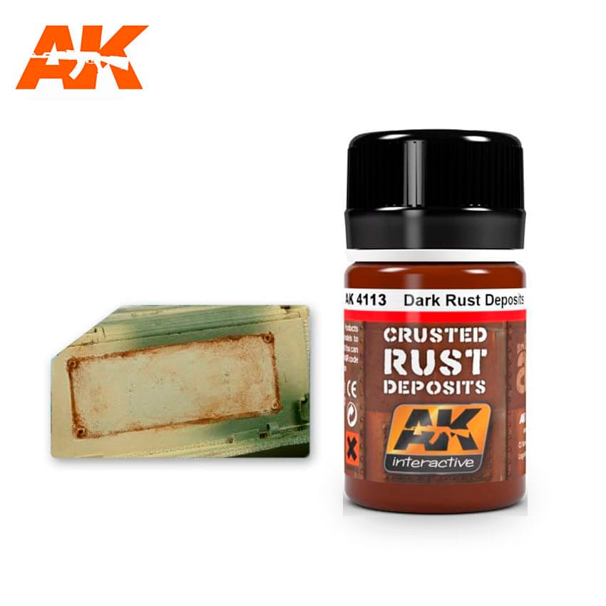 DARK RUST DEPOSIT Enamel Paint AK INTERACTIVE    | Red Claw Gaming