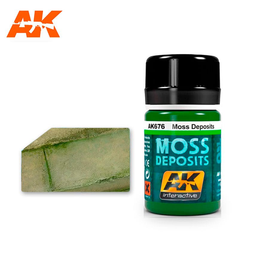 MOSS DEPOSIT Enamel Paint AK INTERACTIVE    | Red Claw Gaming