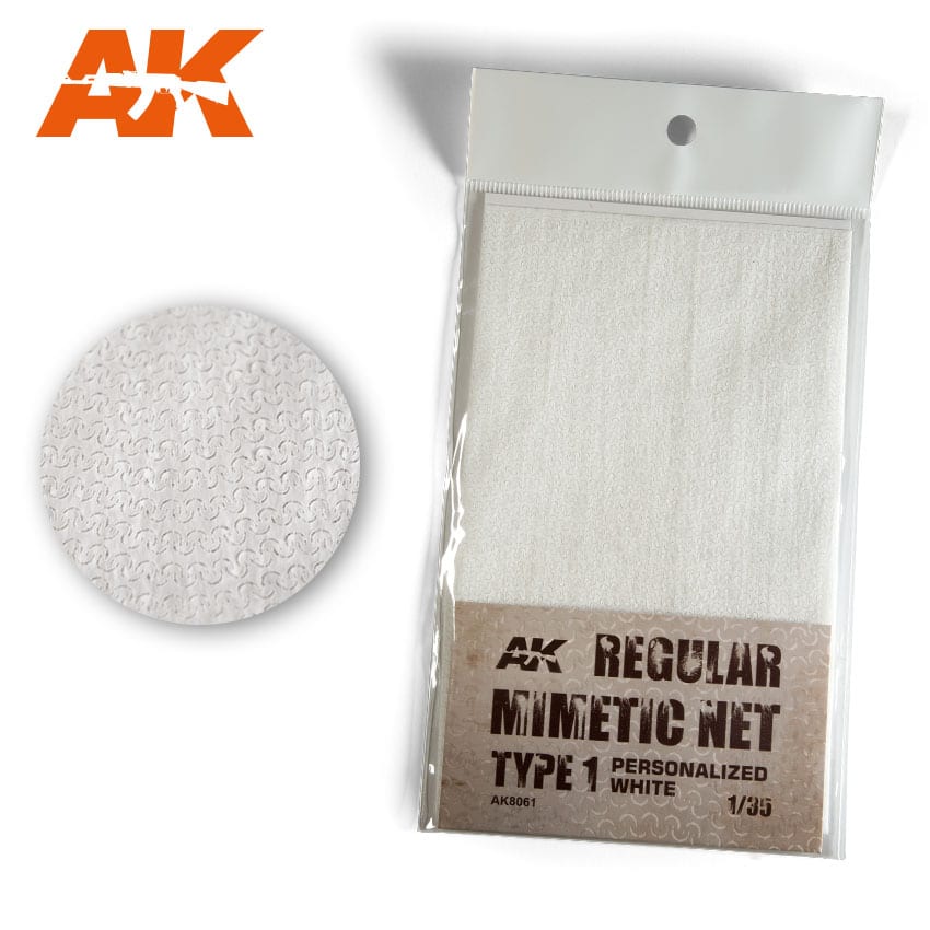 AK Interactive Camouflage Net White Type 1 Hobby Supplies AK INTERACTIVE    | Red Claw Gaming