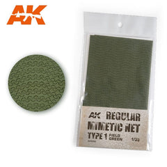 AK Interactive Regular Mimetic Net Field Green Type 1 Hobby Supplies AK INTERACTIVE    | Red Claw Gaming