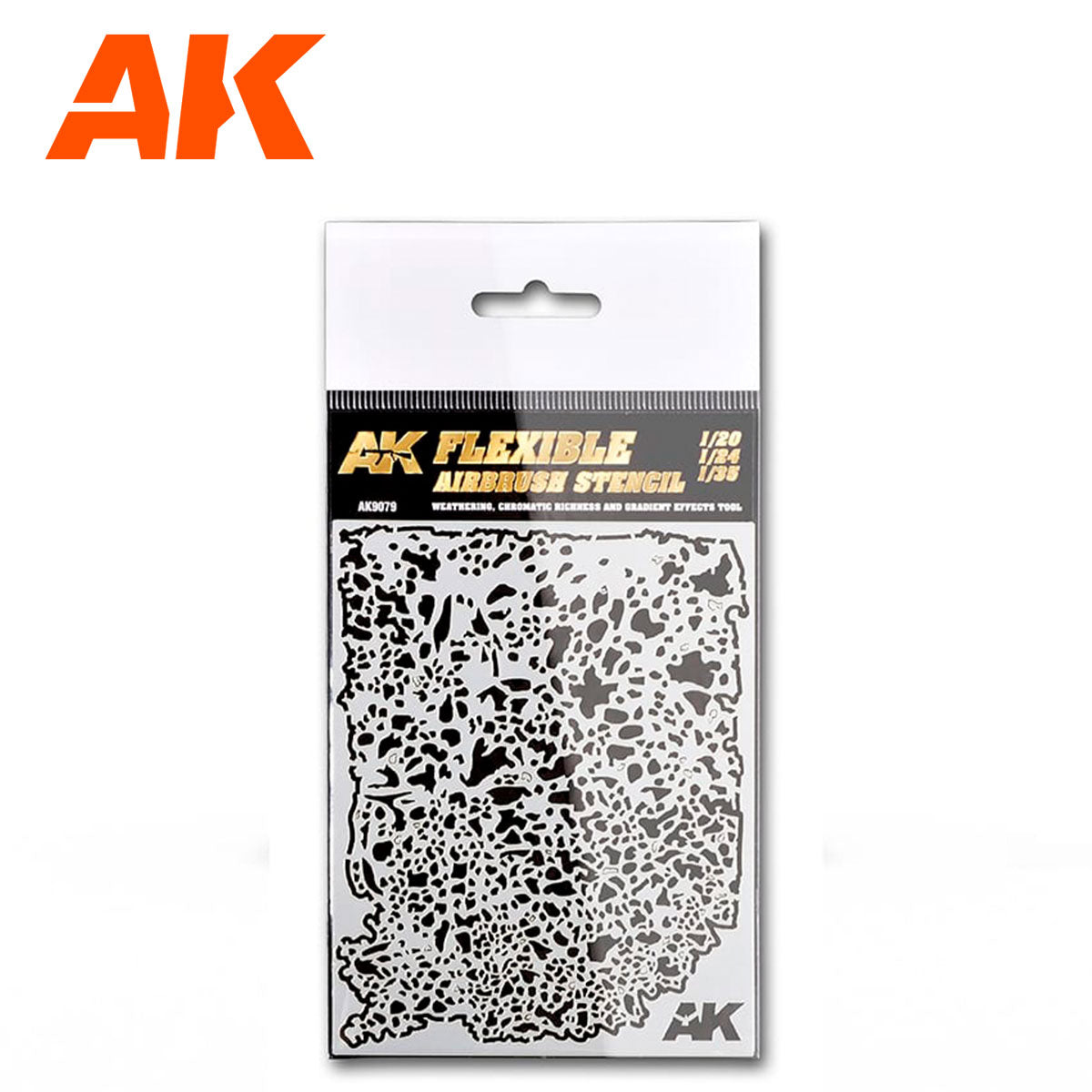 FLEXIBLE AIRBRUSH STENCIL 1/20 – 1/24 – 1/35 Hobby Supplies AK INTERACTIVE    | Red Claw Gaming