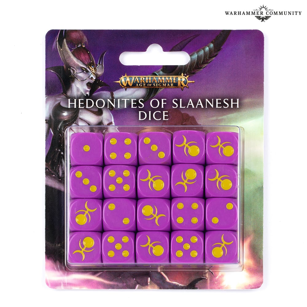 AGE OF SIGMAR:HEDONITES OF SLAANESH DICE Hedonites Games Workshop    | Red Claw Gaming