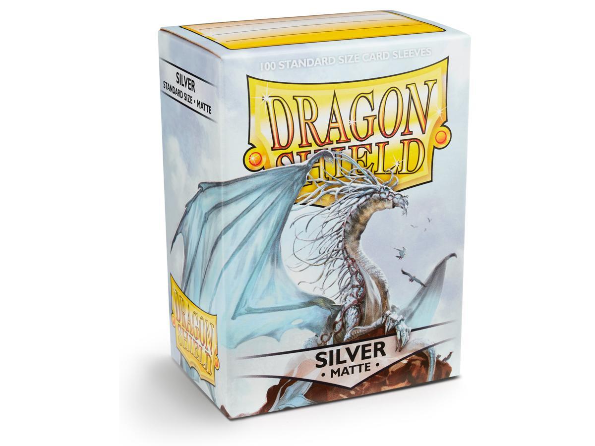 Dragon Shield Matte Sleeve - Silver 100ct Dragon Shield Dragon Shield    | Red Claw Gaming