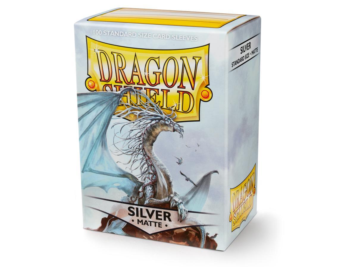 Dragon Shield Matte Sleeve - Silver 100ct Dragon Shield Dragon Shield    | Red Claw Gaming