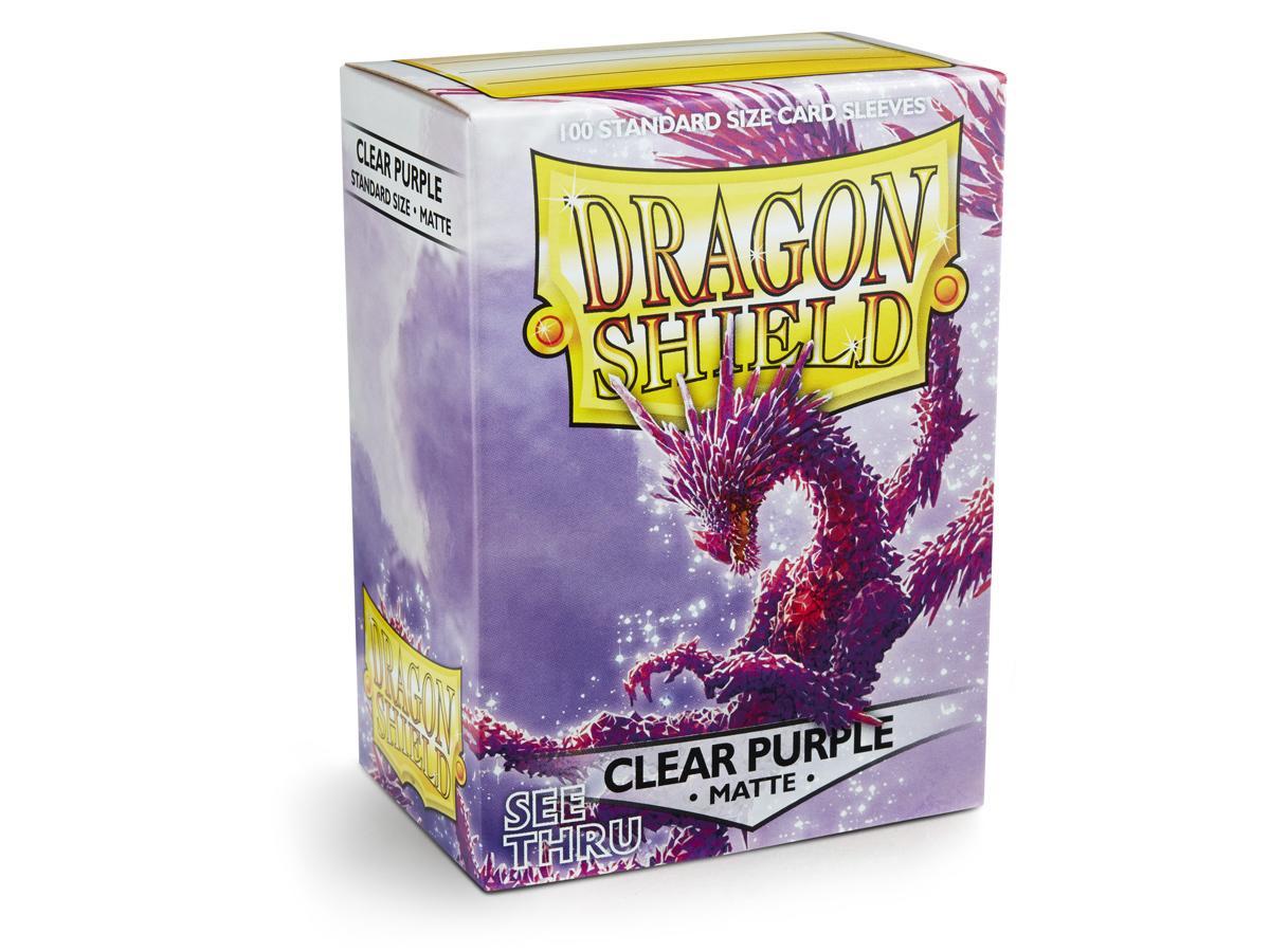 Dragon Shield Matte Sleeve - Clear Purple 100ct Dragon Shield Dragon Shield    | Red Claw Gaming